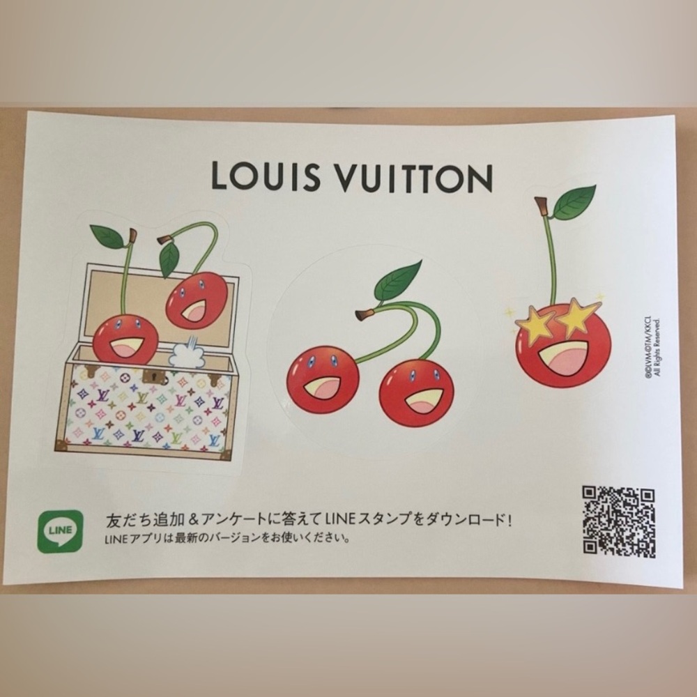 Louis Vuitton Takashi Murakami Cherry Sticker Set